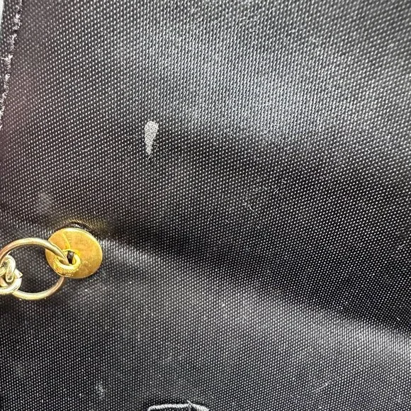 Vintage Handbag 1970s Floral Tapestry Evening Purse Gold Chain Strap Hong Kong - Picture 9 of 12